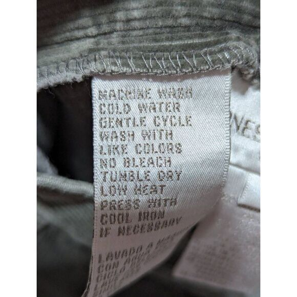 Jones New York Women's Green Straight-Leg Stretch Corduroy Pants Size 4 - Picture 7 of 7